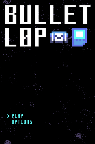 Bulletlop gameplay. Title screen.
